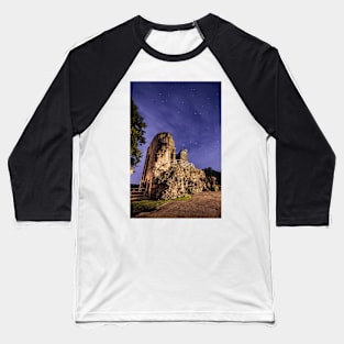 Knaresborough Castle Ruins overlooking the River Nidd Baseball T-Shirt